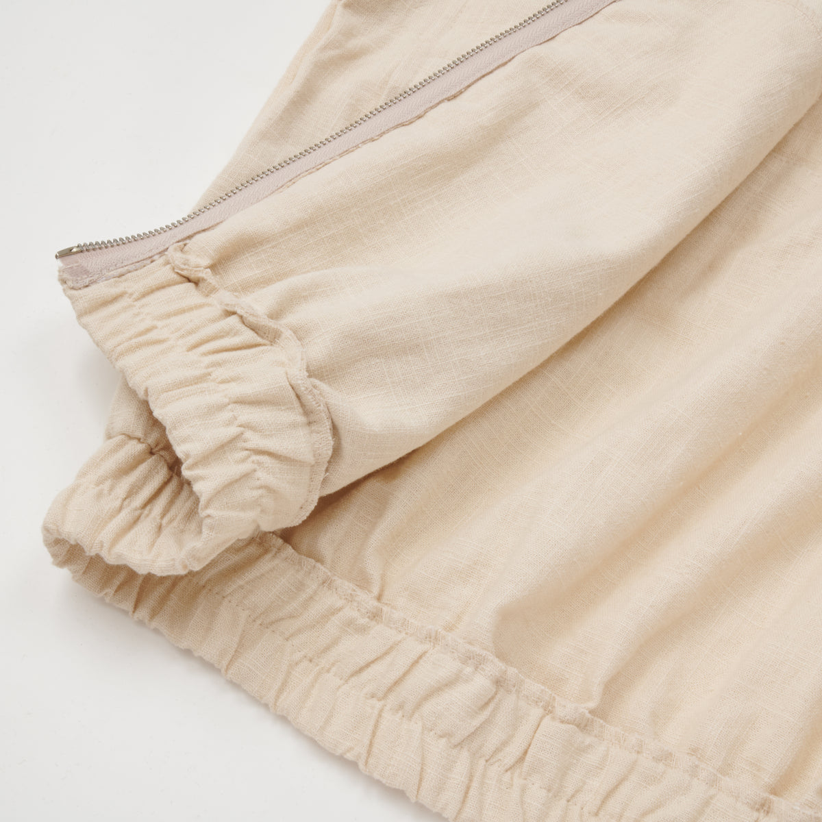 LINEN BLOUSON JACKET BEIGE