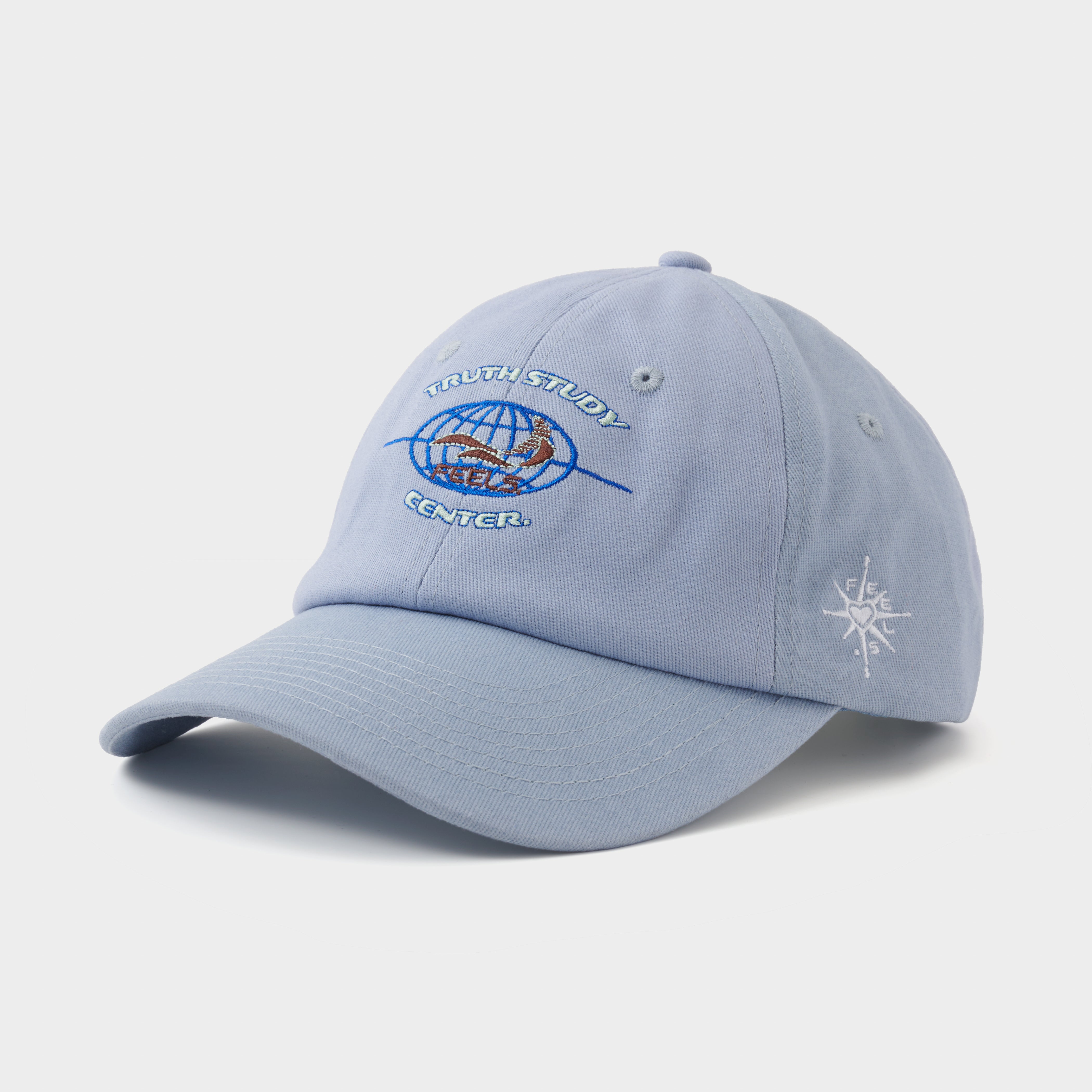 GLOBE LOGO CAP LIGHT BLUE – FEELS.