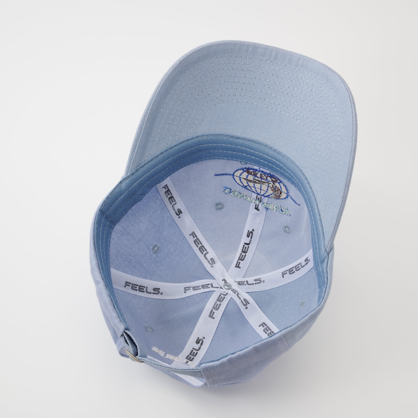 GLOBE LOGO CAP LIGHT BLUE