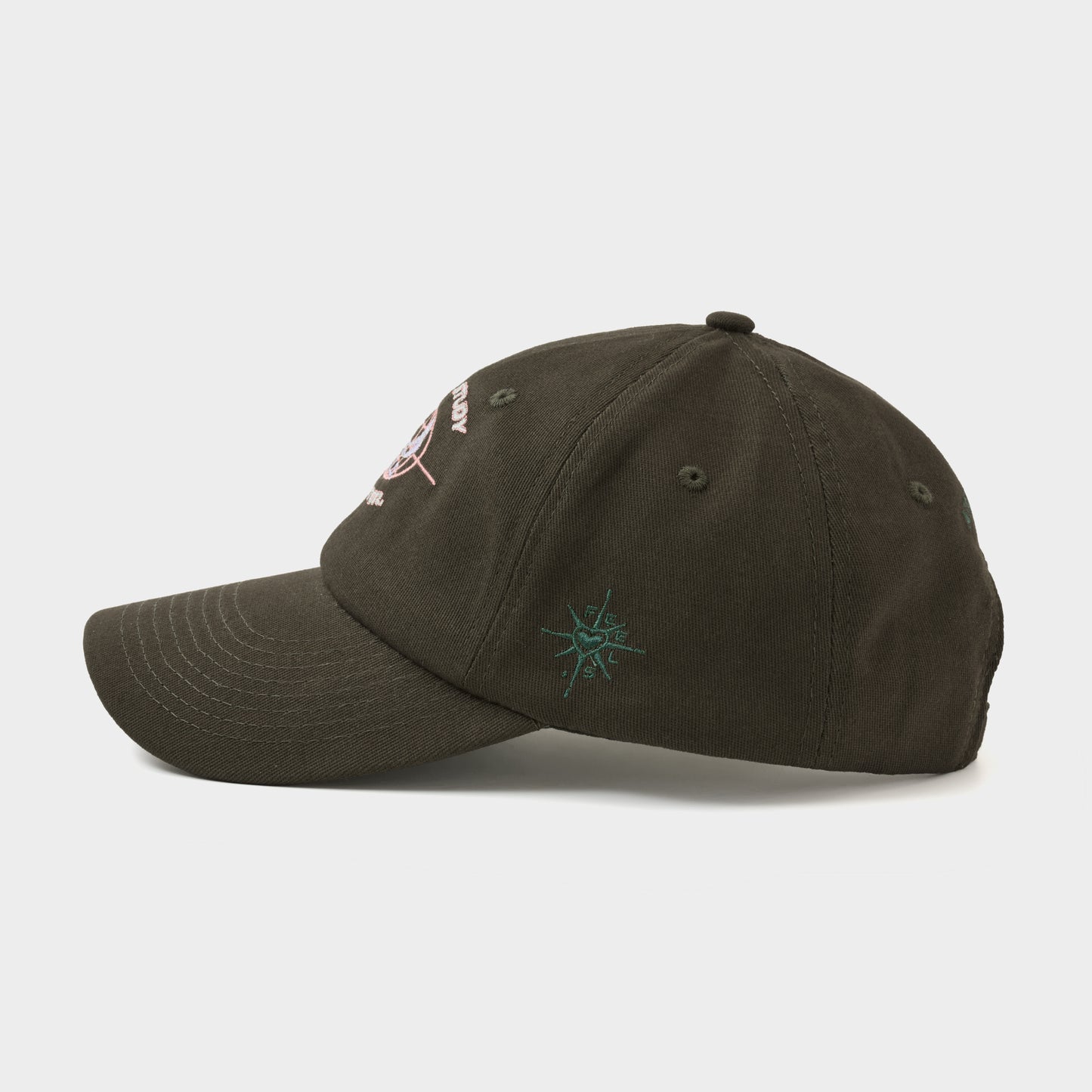 GLOBE LOGO CAP MOSS GREEN