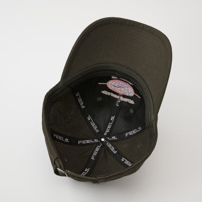 GLOBE LOGO CAP MOSS GREEN