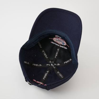 GLOBE LOGO CAP NAVY