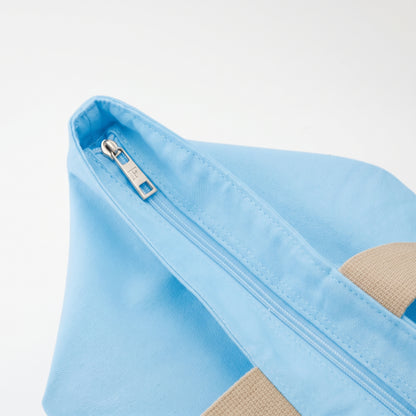 CANVAS TOTE BAG LIGHT BLUE