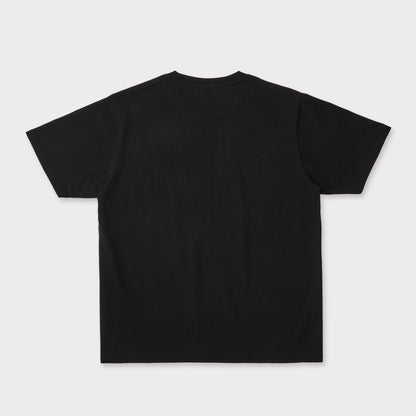 GLOBE LOGO PRINT T-SHIRT BLACK