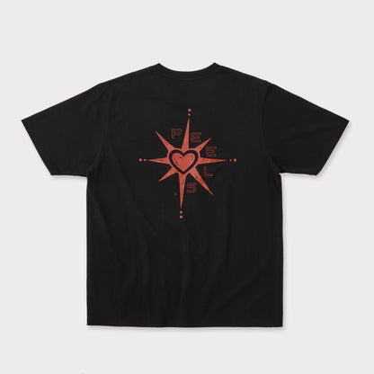 LOVE ICON PRINT T-SHIRT BLACK