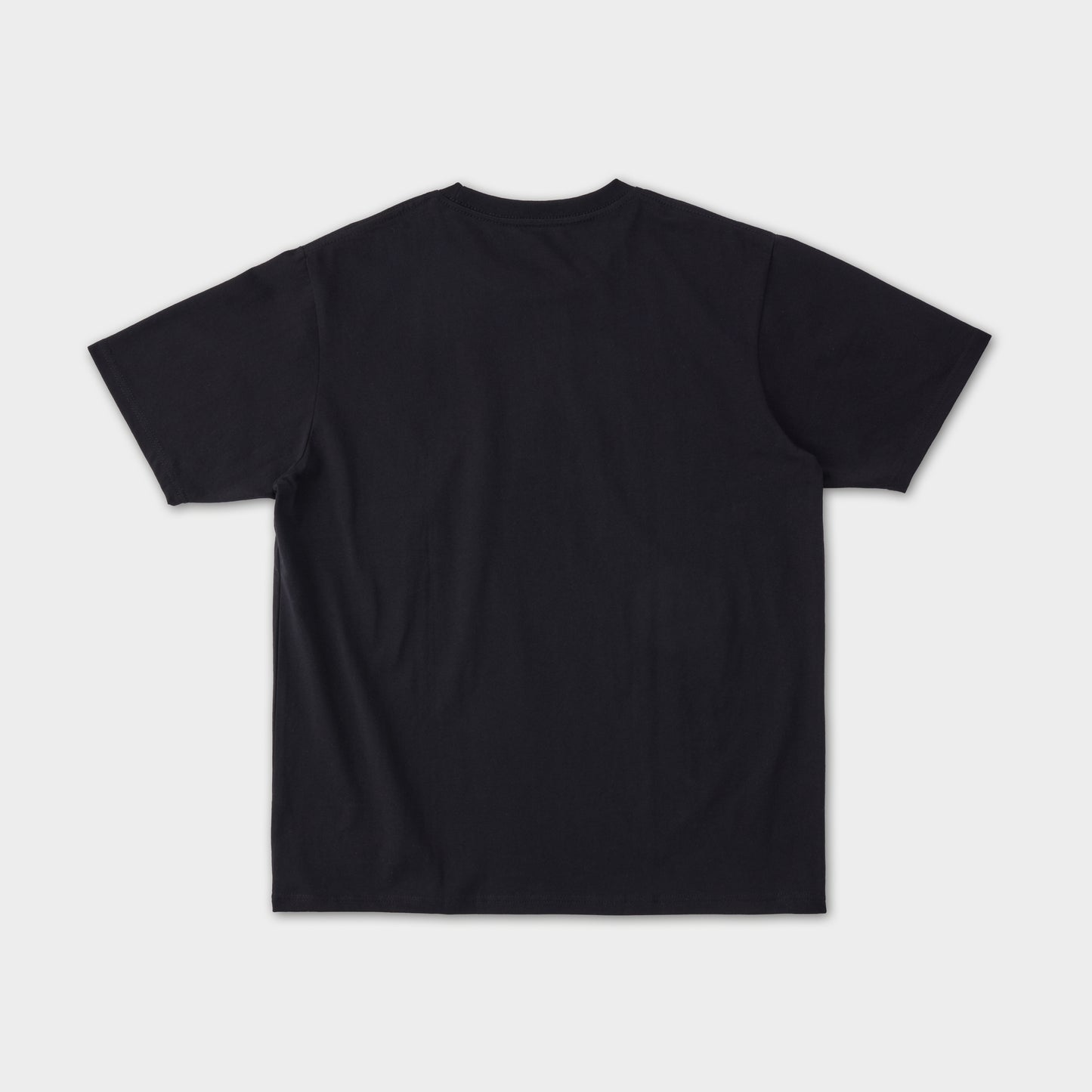 ONE POINT LOGO STITCH T-SHIRT BLACK-LIGHT PINK