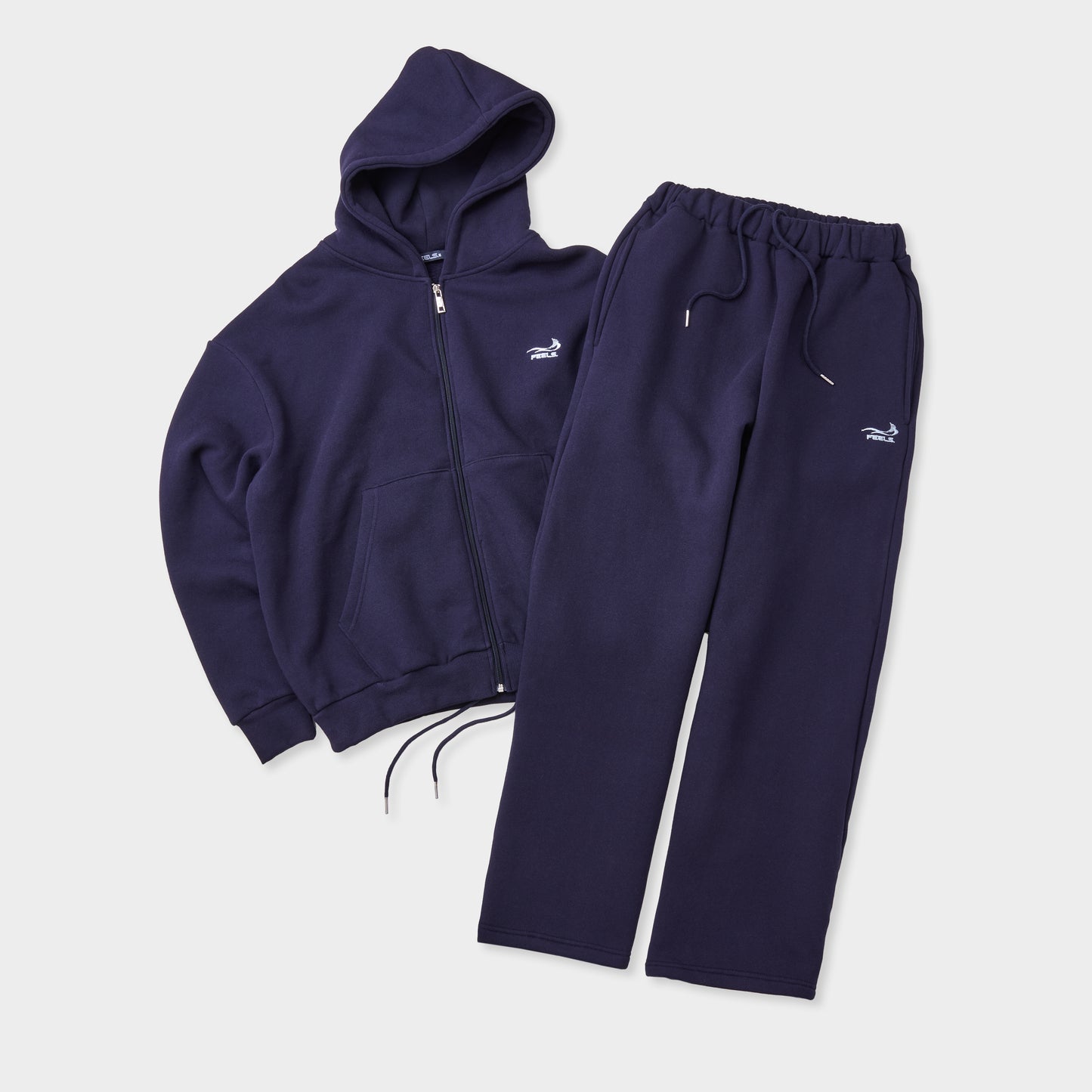 PREMIUM WEIGHT ZIP UP HOODIE NAVY